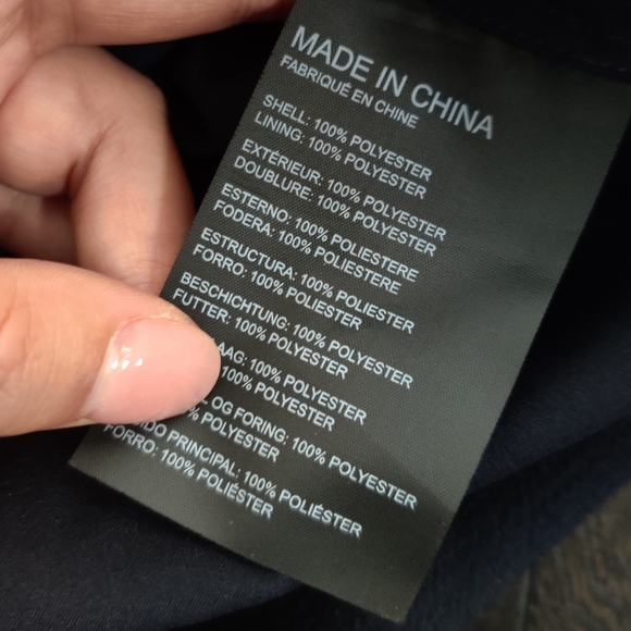 Club Monaco Navy Scalloped skirt - Picture 4 of 5